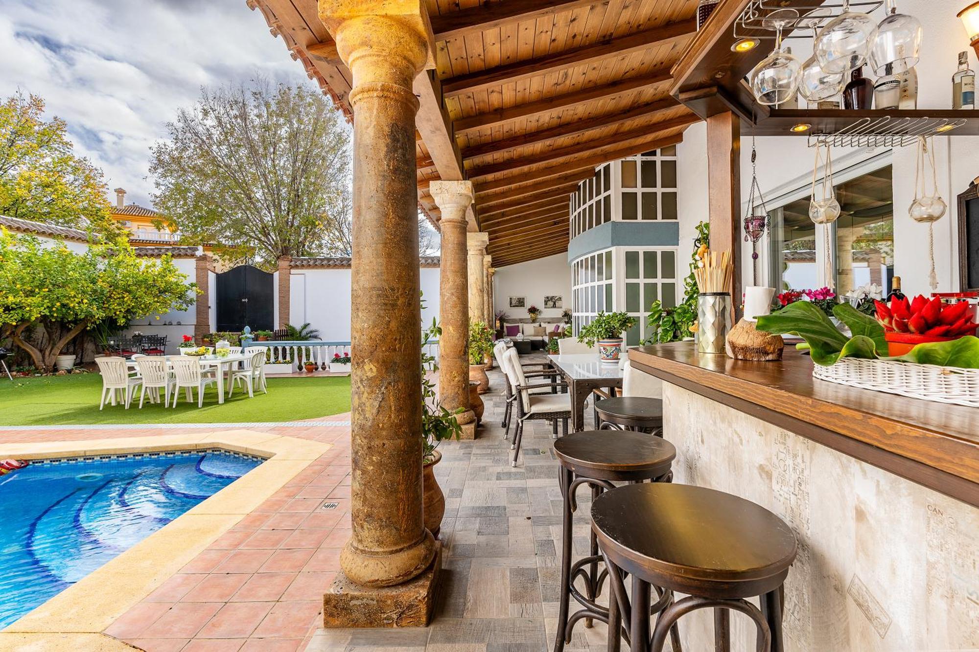 Casa De Amigos La Latina Con Piscina, Chimenea Y Barbacoa Villa Íllora Kültér fotó